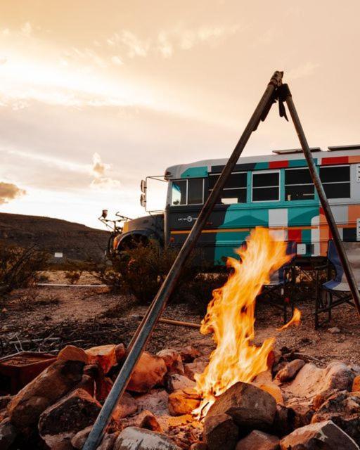 Camping At Desert Gardens Oasis In Lobo, Tx Van Horn Bagian luar foto